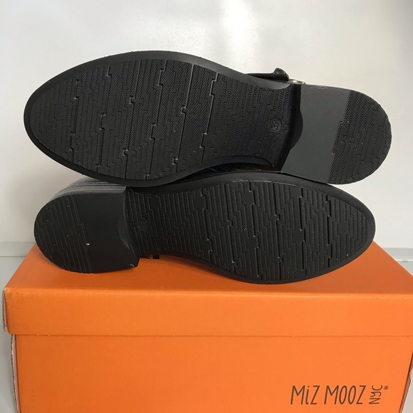 Miz Mooz Talbot Leather Buckle Ankle Boots - Picture 7 of 7